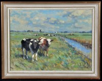 Lot 207 - Owen Waters (1916-2004) ''Cattle on the...