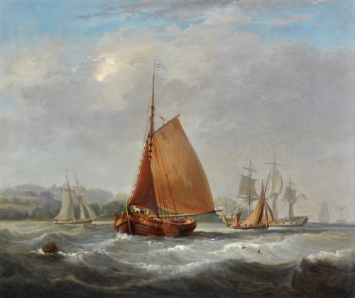 Lot 233 - 19th Century British School A Dutch sailing...