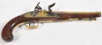 Lot 356 - A late 18th Century flintlock pistol, by H....