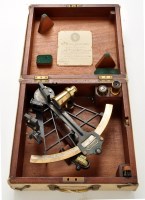 Lot 391 - A black lacquered Hezzanith sextant, by Heath...