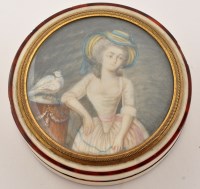 Lot 403 - A 19th Century ivory and tortoiseshell powder...