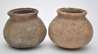 Lot 436 - Two pottery jars, probably Chinese, with...