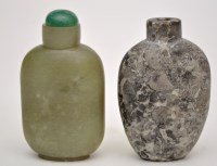 Lot 533 - Chinese fossiliferous limestone snuff bottle,...