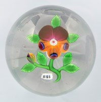 Lot 565 - Dated 'Pansy' glass paperweight, probably...