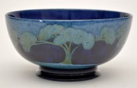 Lot 597 - A Moorcroft 'Moonlit Blue' bowl, the interior...