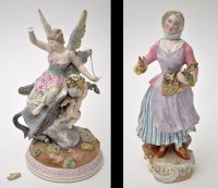 Lot 649 - Figure group of Pegasus and winged maiden,...