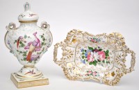 Lot 650 - Rococo style urn and cover, the ogee body with...