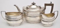 Lot 675 - A George V three-piece tea service, by Ellis...