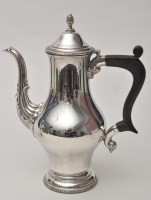 Lot 678 - An Elizabeth II coffee pot, by Barker Ellis &...