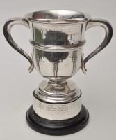 Lot 685 - A George V two-handled trophy cup, by Barker...