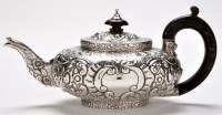 Lot 716 - A George IV teapot, by Michael Starkey, London...