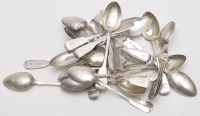 Lot 723 - Ten William IV teaspoons, by William Sweet,...