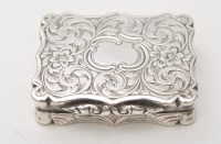 Lot 746 - A Victorian silver vinaigrette, by David...