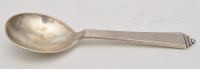 Lot 755 - A George VI preserve spoon, Georg Jensen,...