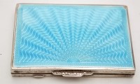 Lot 762 - A George V Art Deco style silver, enamel and...