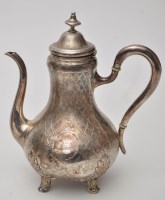 Lot 771 - A French 950 standard coffee pot, probably...