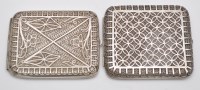 Lot 772 - Two Indian white metal cigarette case, late...