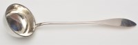 Lot 783 - A Dutch ladle, with slender tapering handle...