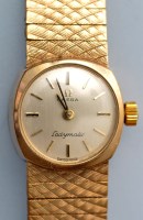 Lot 793 - Omega Ladymatic: a 9ct. gold lady's wristwatch,...