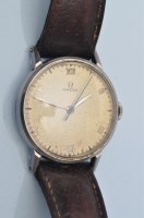 Lot 821 - Omega: a gentleman's stainless steel...