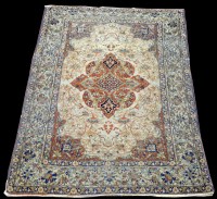 Lot 968 - An Isfahan rug, with central floral medallion...