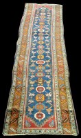 Lot 969 - A Caucasian Karabakh runner, with medallions...