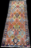 Lot 999 - A Bakhtiari runner, with diamond-shaped floral...