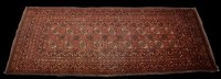 Lot 1032 - An Afghan runner, with teke medallions to...