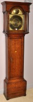 Lot 1046 - J. Hume, Durham: a 19th Century oak longcase...