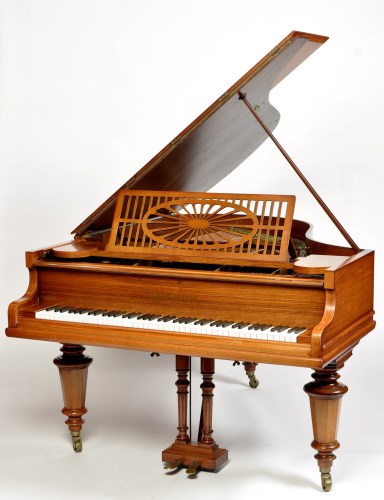 Lot 1060 - A rosewood cased boudoir grand piano, by C....