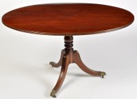 Lot 1107 - A Regency mahogany breakfast table, the oval...