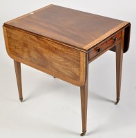 Lot 1139 - A George III mahogany Pembroke table, with...