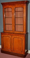 Lot 1142 - A Victorian mahogany cabinet, the flared...