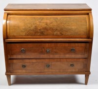 Lot 1160 - An early 19th Century Biedermeier burr walnut...