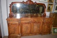 Lot 759 - A Victorian mahogany mirror back sideboard,...