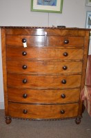 Lot 771 - A Victorian mahogany chest of two short and...