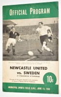 Lot 29 - Newcastle United v Sweden (I.F. Kamraterna of...