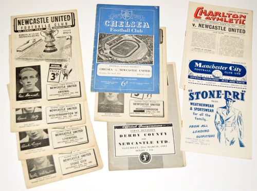 Lot 54 - Newcastle United 1952-53 Season Fixture...