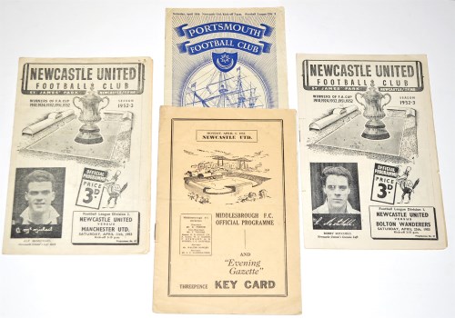 Lot 56 - Newcastle United 1952-53 Season Fixture...