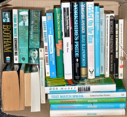Lot 66 - A box of hard and paperback books, mainly...