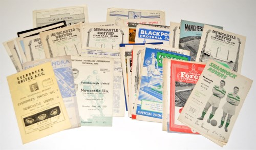 Lot 74 - Newcastle United football programmes, for the...