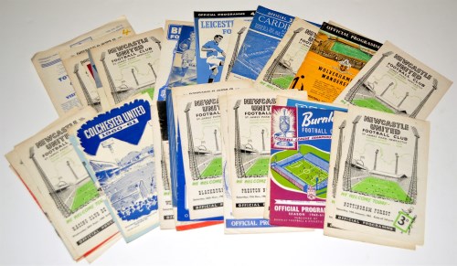 Lot 75 - Newcastle United football programmes, from the...