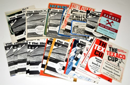 Lot 91 - Newcastle United football programmes, for the...