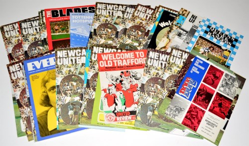 Lot 95 - Newcastle United football programmes, for the...