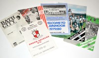 Lot 106 - Six Friendly match fixtures, for the 1979-80...