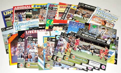 Lot 117 - Newcastle United football programmes, for the...