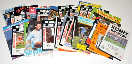 Lot 120 - Newcastle United football programmes, for the...