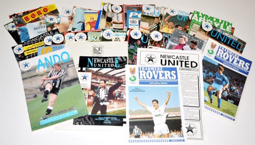 Lot 125 - Newcastle United football programmes, for the...