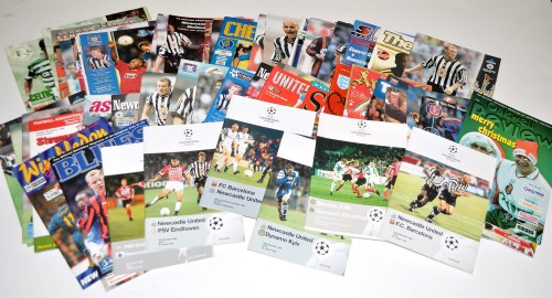 Lot 131 - Newcastle United football programmes, for the...