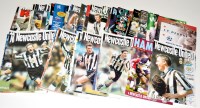 Lot 151 - Newcastle United football programmes, for the...